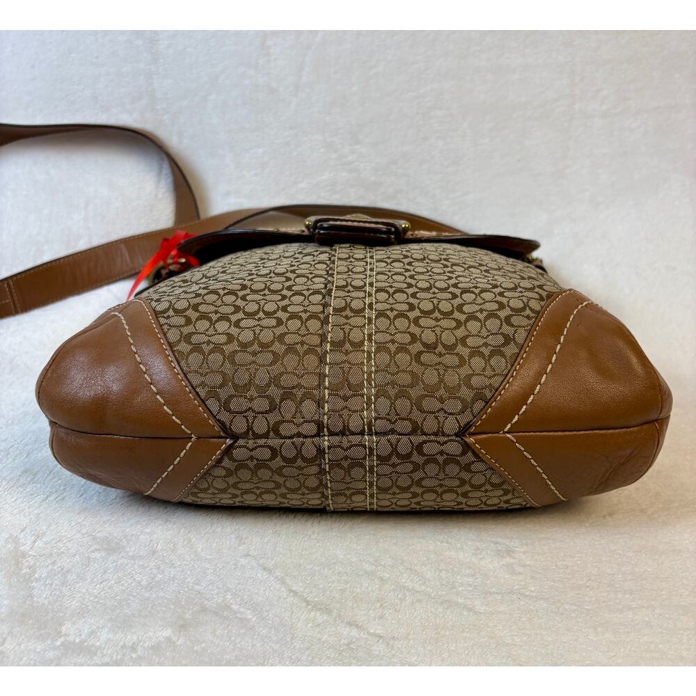 Coach Soho Y2K Signature Suede Studded Flap Convertib… - Gem